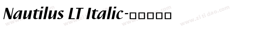 Nautilus LT Italic字体转换